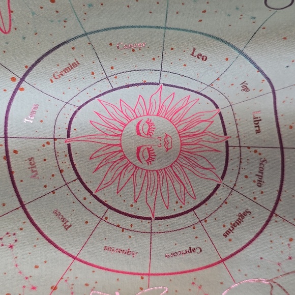 ELECTRIC PINK BRAND WOMENS BLUE ZODIAC SIGNS CROP TOP TEE-SHIRT SIZE XL - Picture 3 of 16